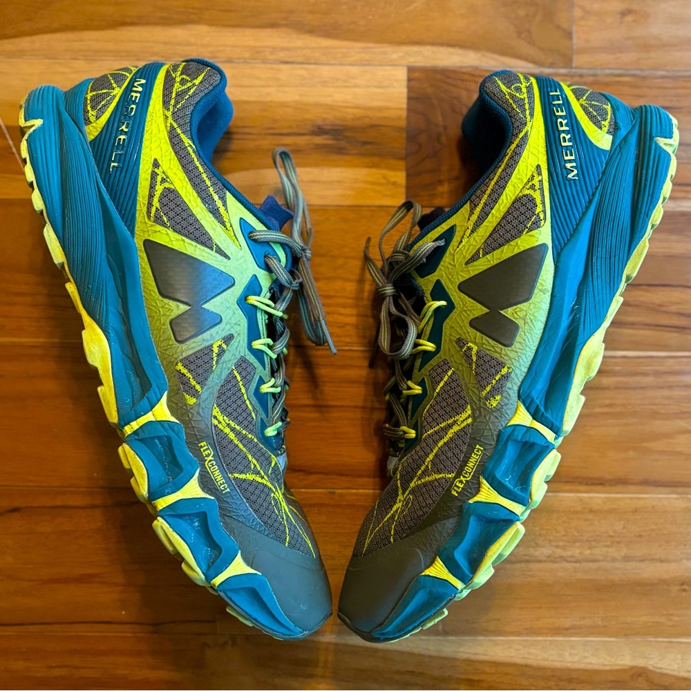 Merrell agility Peak 3 “exoskeleton” dark olive 12 fits like 11.5 no box $120
